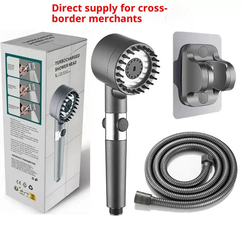 SLOWEN Supercharged Shower Head Shower Set Household Handheld Shower Head Bathroom Bracket