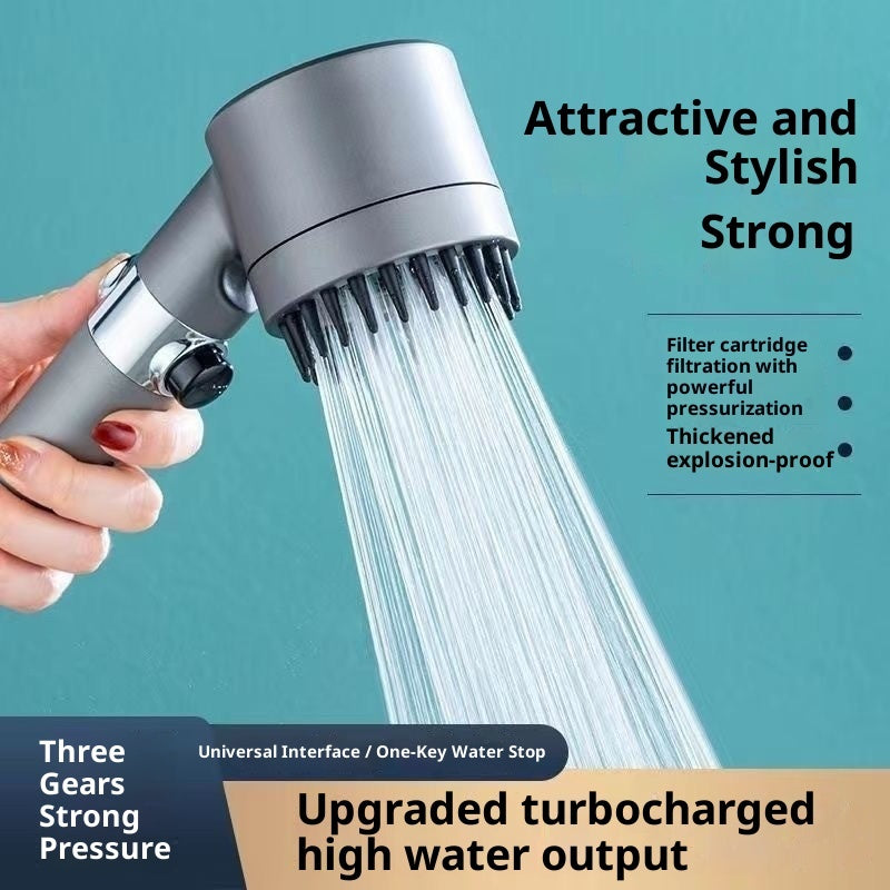 SLOWEN Supercharged Shower Head Shower Set Household Handheld Shower Head Bathroom Bracket