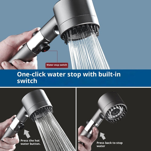 SLOWEN Supercharged Shower Head Shower Set Household Handheld Shower Head Bathroom Bracket