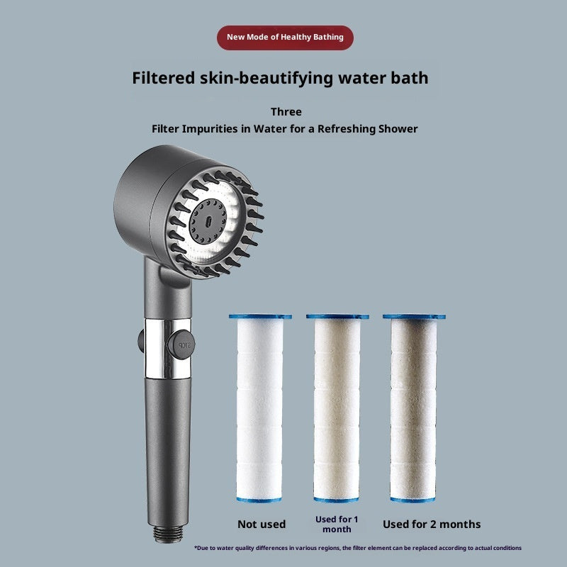 SLOWEN Supercharged Shower Head Shower Set Household Handheld Shower Head Bathroom Bracket
